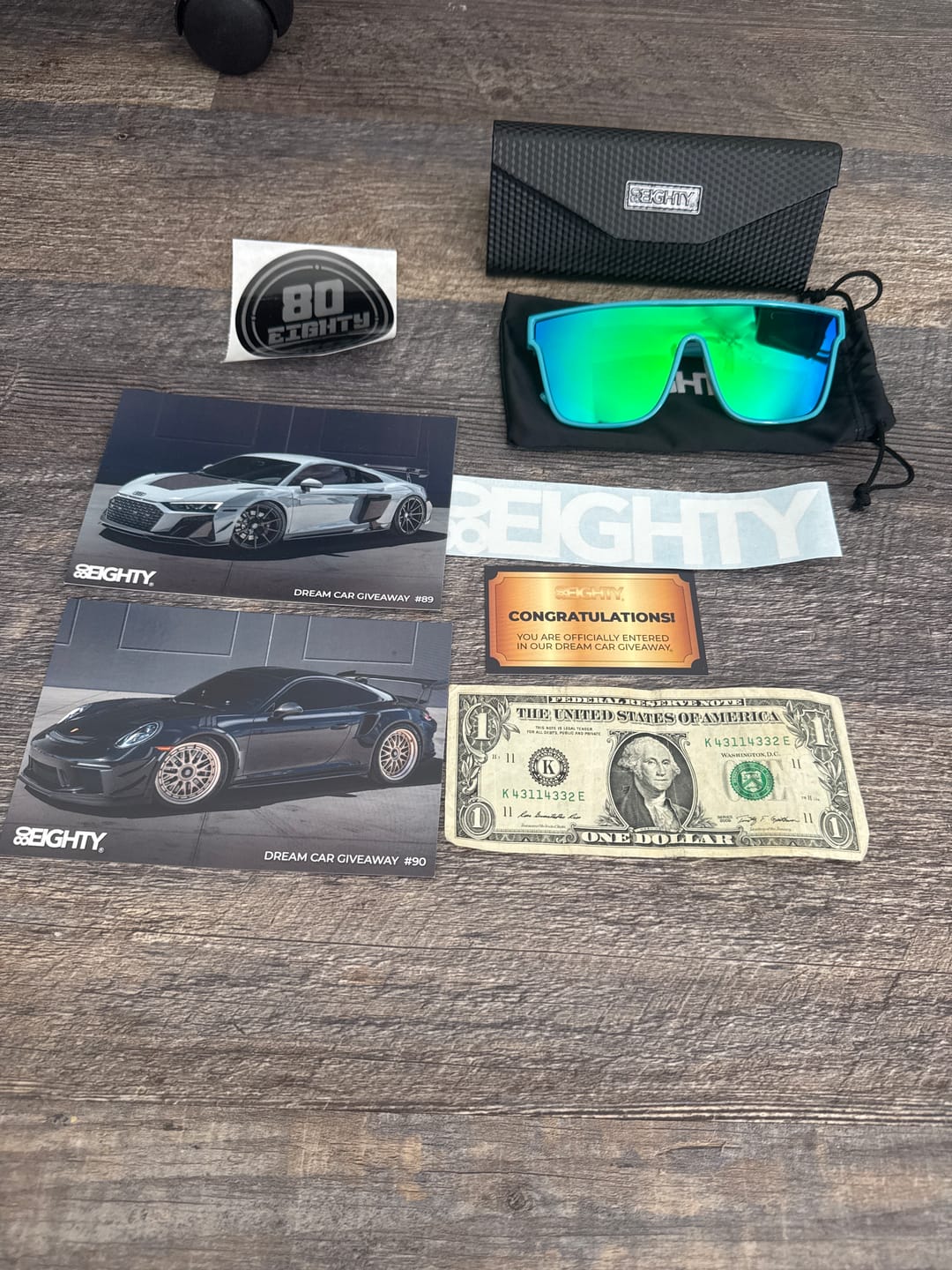 Customer photo review of 80Eighty® Polarized Bay Sunglasses