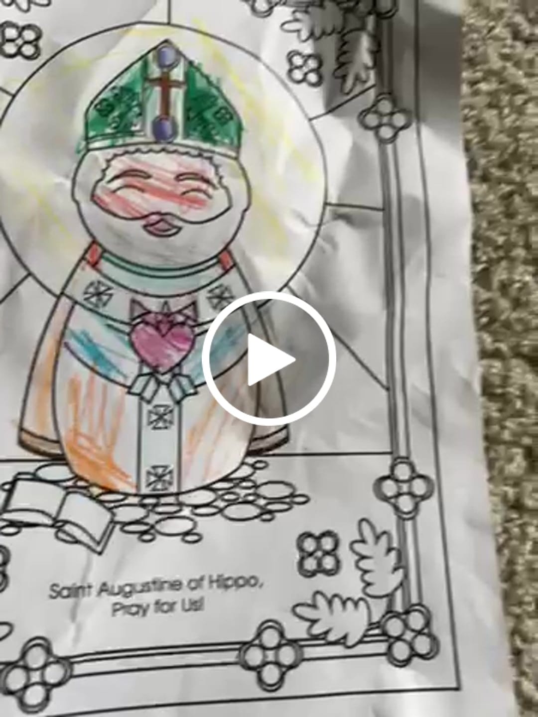 Customer video review of August Saints Coloring Sheets - Digital Download