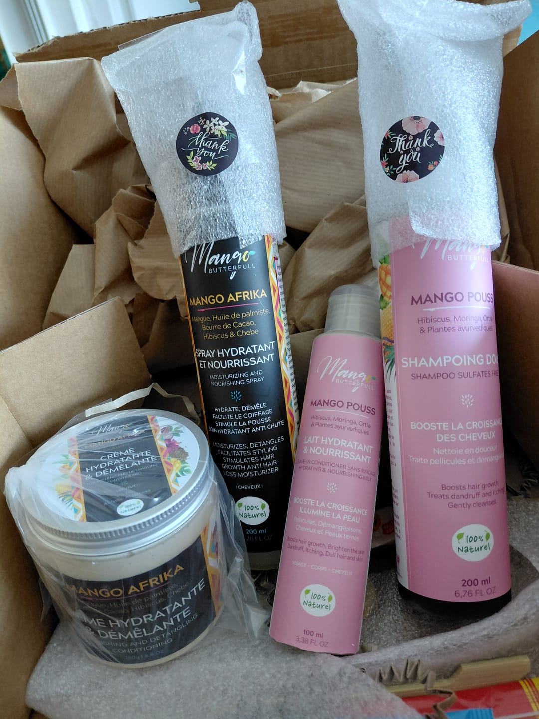 Customer photo review of Crème hydratante et démêlante  2 en 1  - MANGO AFRIKA