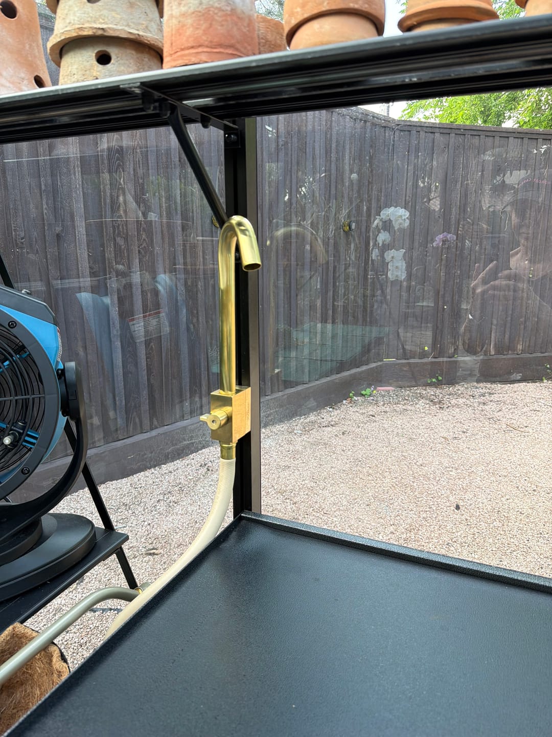 Customer photo review of Brass Outdoor Faucet