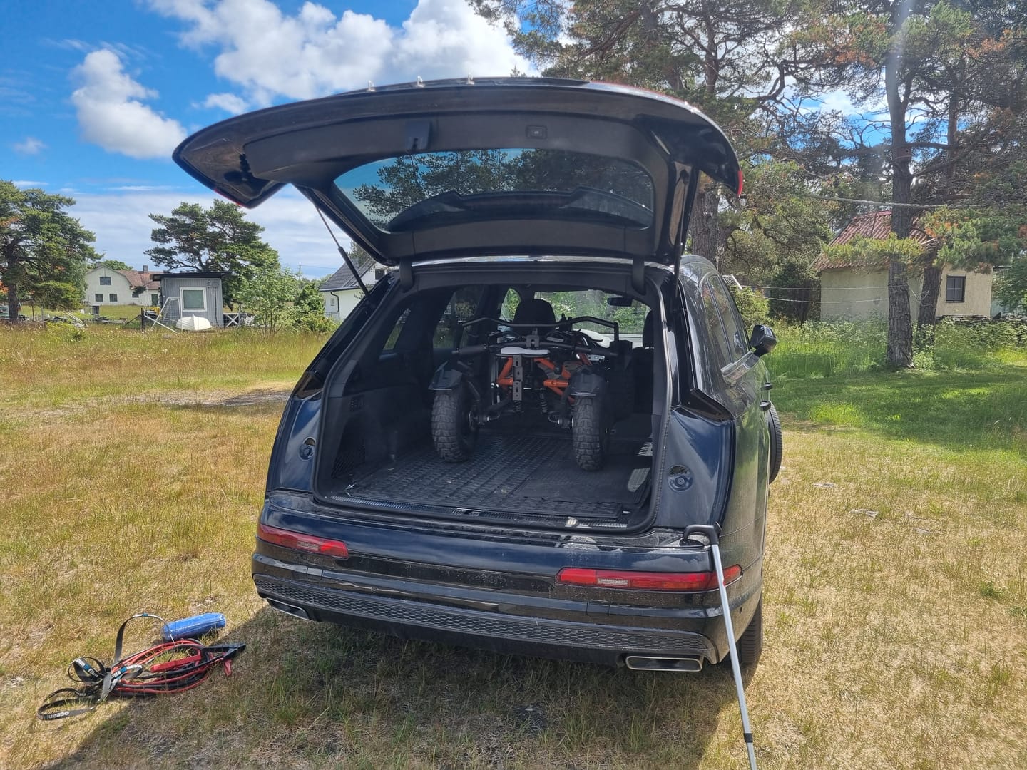 Customer photo review of Trottinette VEEHOP tout terrain à 4 roues motrices avec selle pliable 3200w / 6400w 40ah