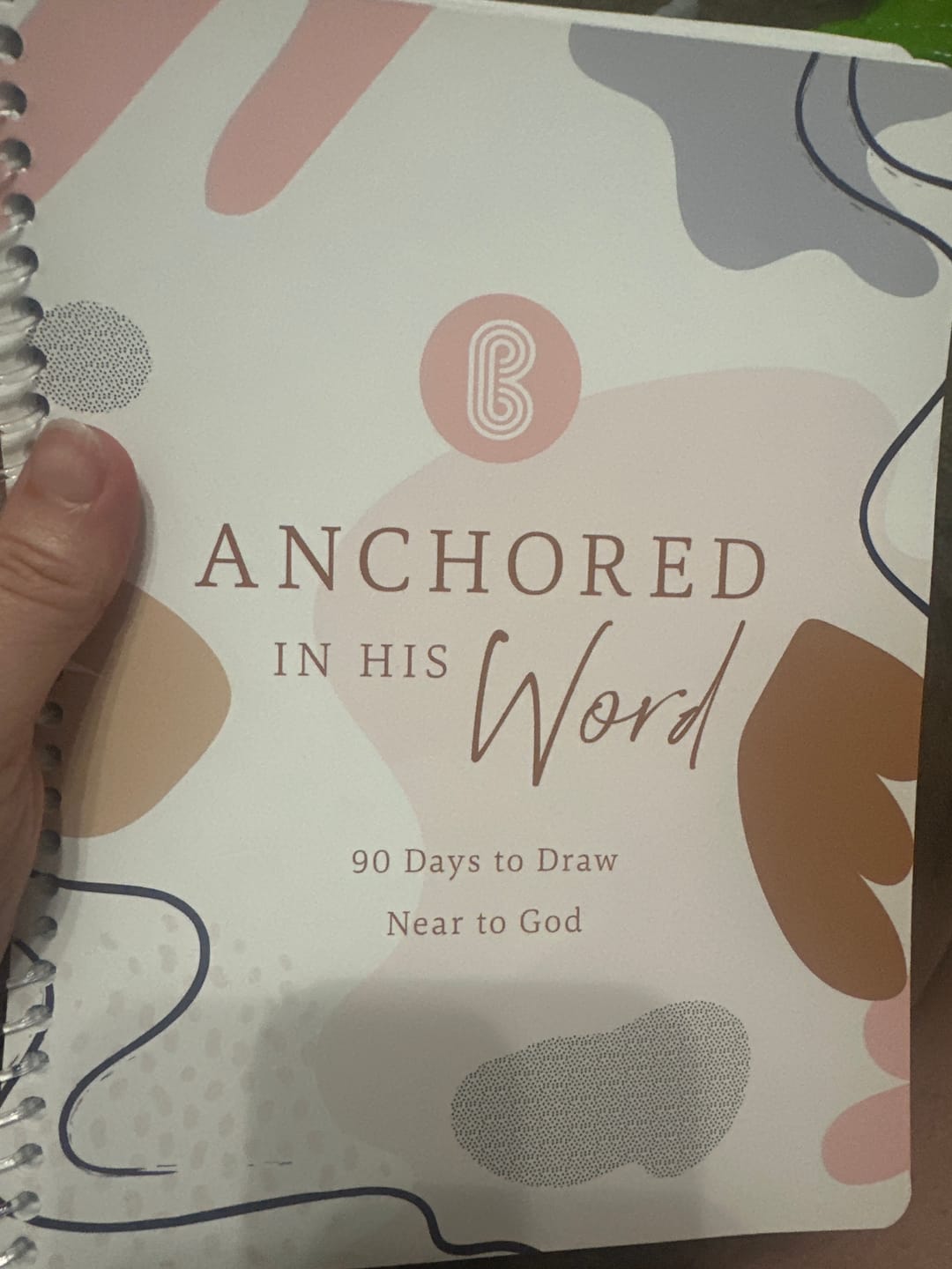 Customer photo review of Anchored In His Word: A 90 Day Devotional