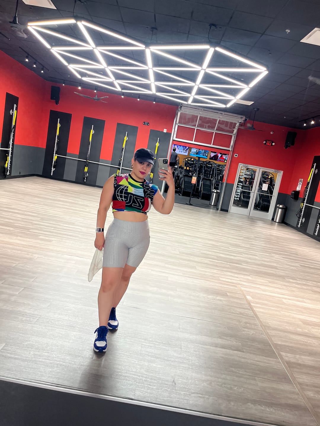 Customer photo review of Worldwide Mesh Crew Neck Top