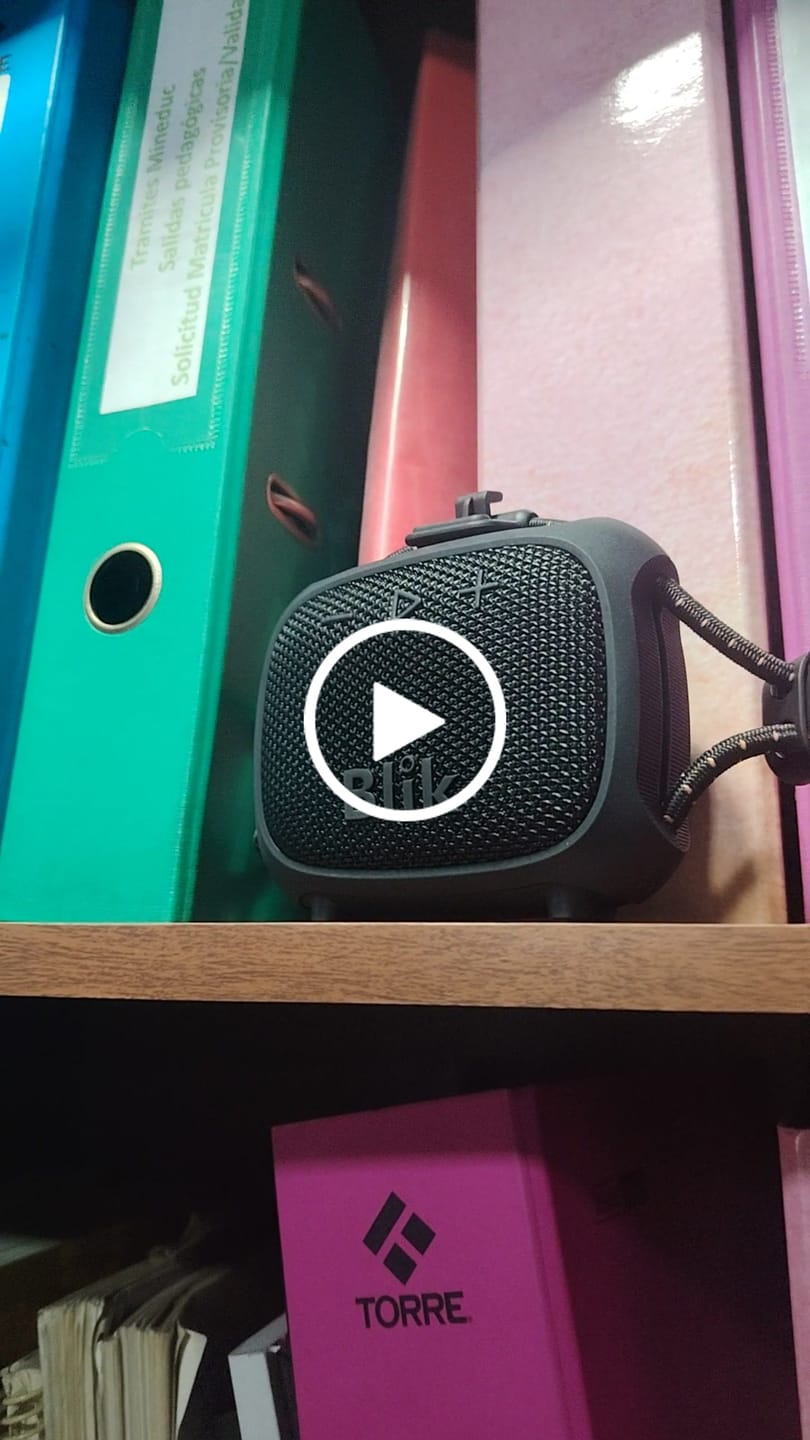 Customer video review of Parlante Bluetooth Blik Rider 8W IPX7 5H Clip TWS Negro