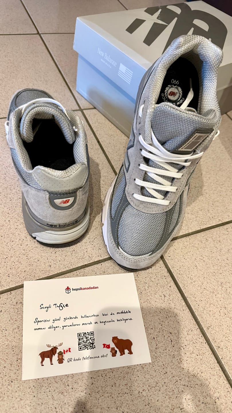 Customer photo review of New Balance Made in USA 990v4 Core Grey with Silver U990GR4 - Hemen Kargoda
