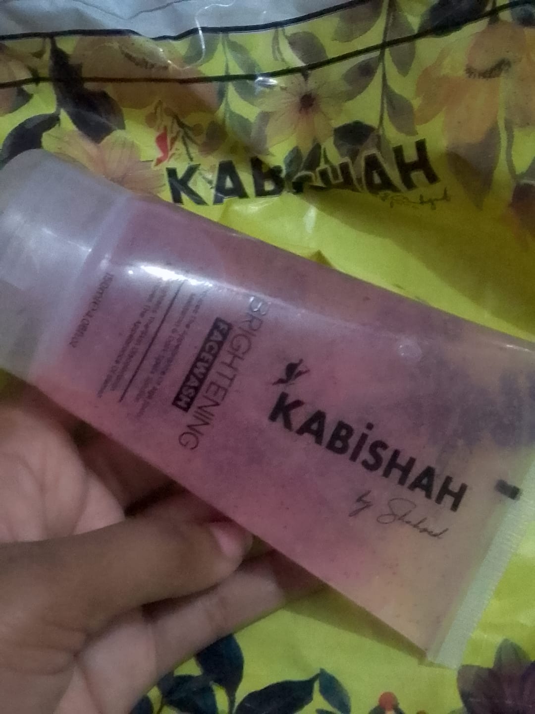 Customer photo review of Brightening Facewash 150ml