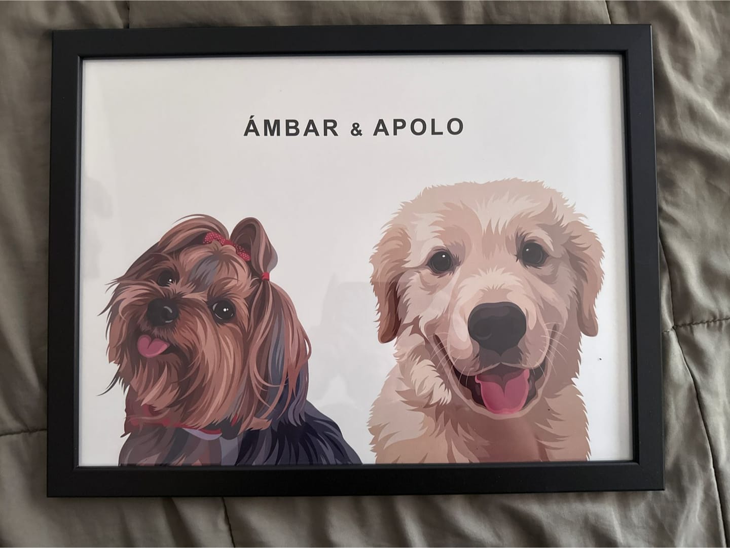 Customer photo review of Retrato Personalizado
