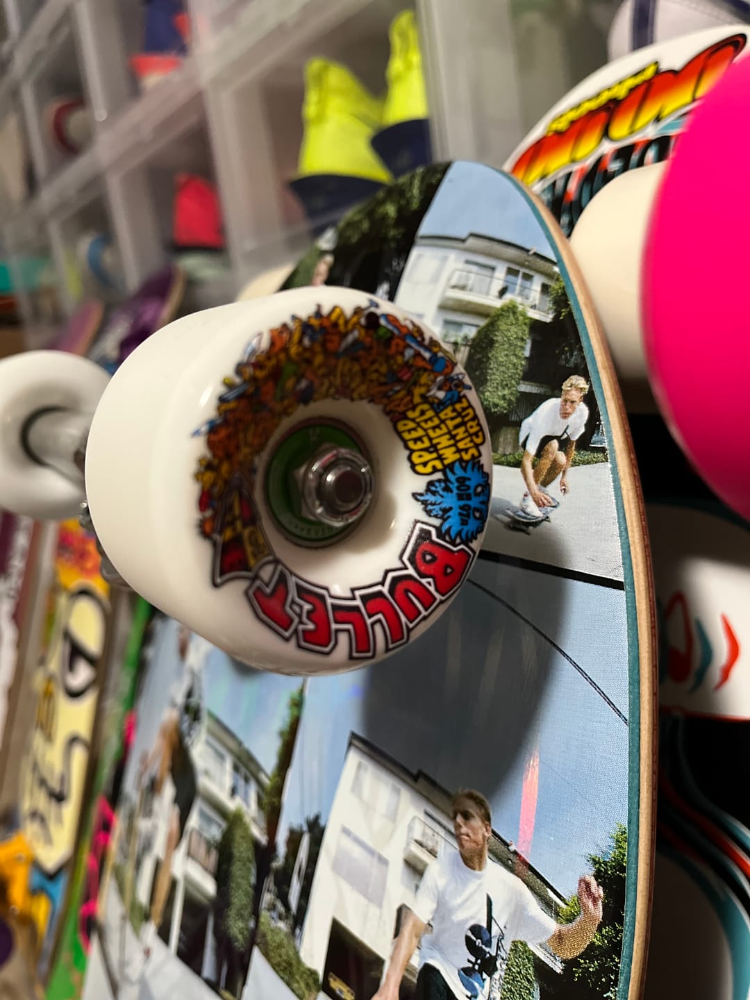 Customer photo review of 60mm Bullet Riot Vomits White 97a Slime Balls Wheels