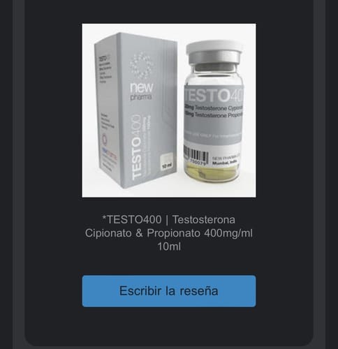 Customer photo review of TESTO400 | Testosterona Cipionato & Propionato 400mg 10ml