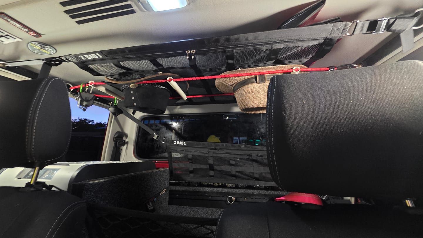 Customer photo review of ZBAD1 - Ute Roof Cargo Net