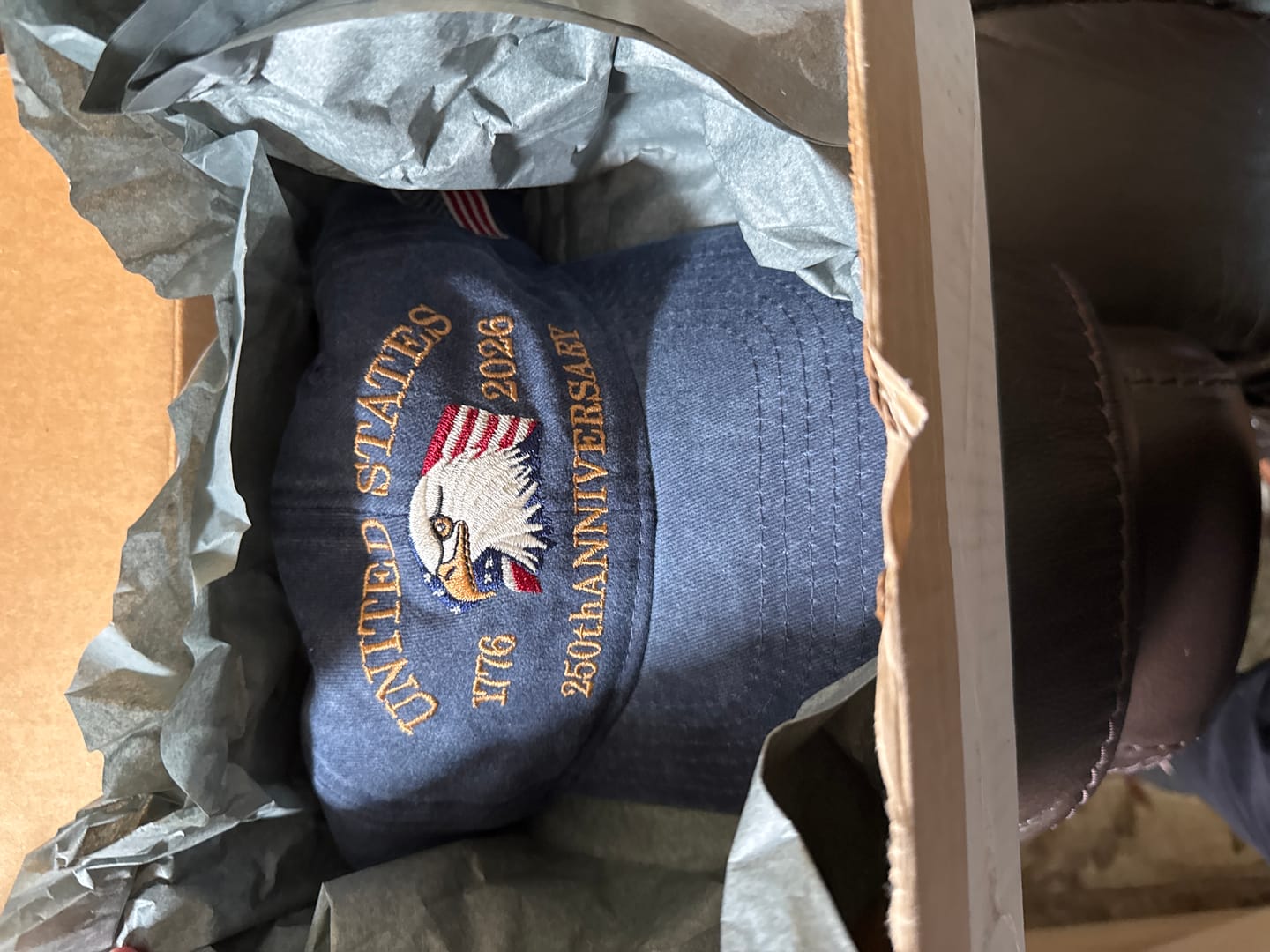 Customer photo review of Exclusive USA 250th Anniversary Eagle Cap (1776–2026) —  Embroidered