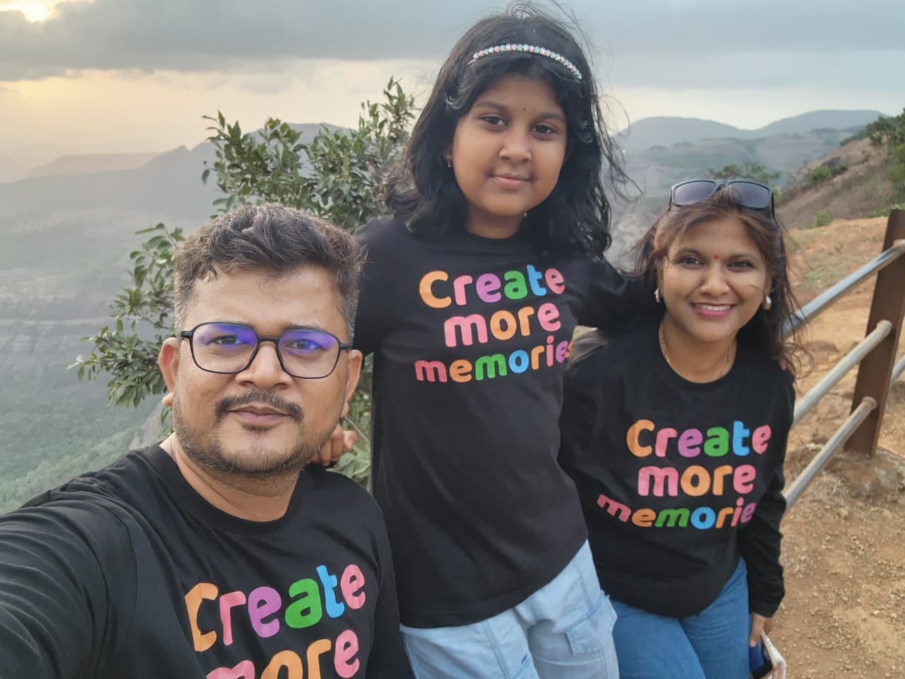 Customer photo review of Create More Memories Matching Famiy Tshirts for Vacation and Family