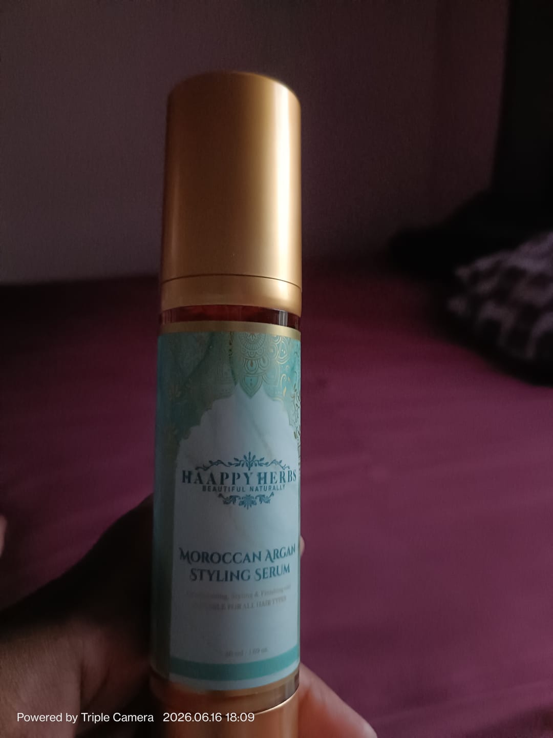 Customer photo review of Moroccan Argan Styling Serum - 50ML