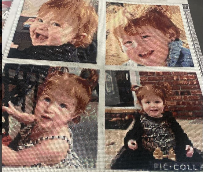 Customer photo review of Custom Diamond Painting Kits