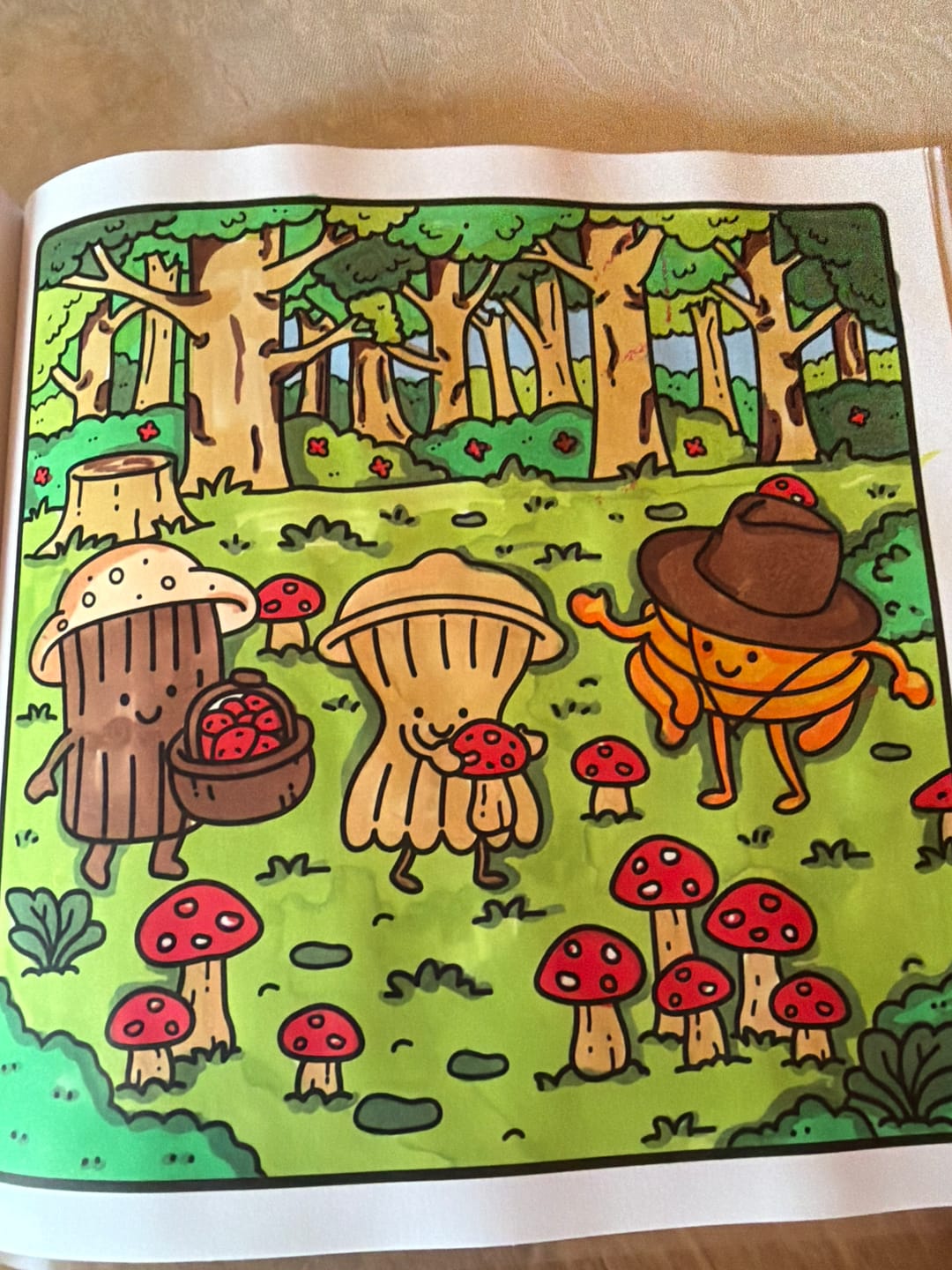 Customer photo review of Pasta Party - Coloring Book