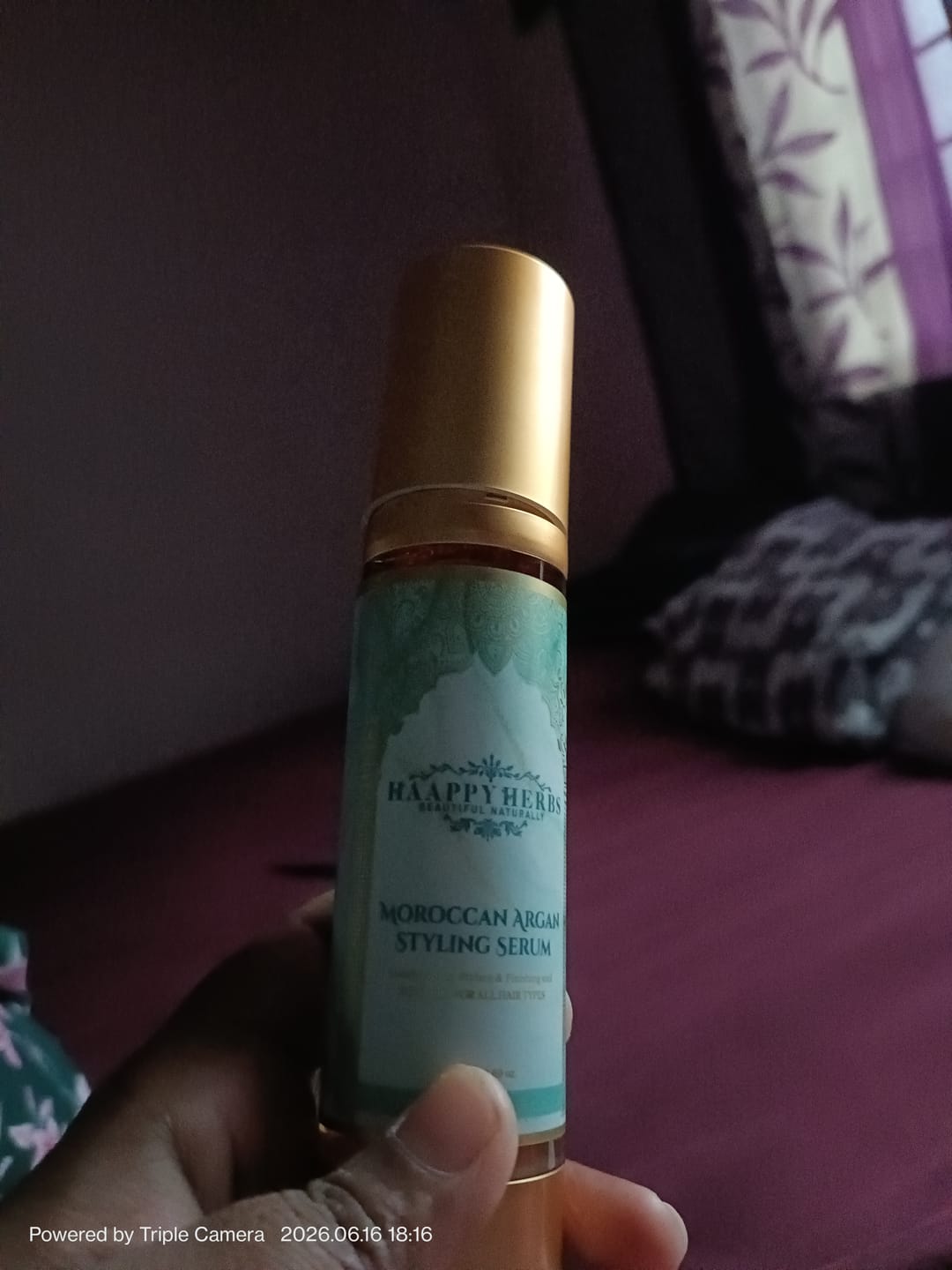 Customer photo review of Moroccan Argan Styling Serum - 50ML
