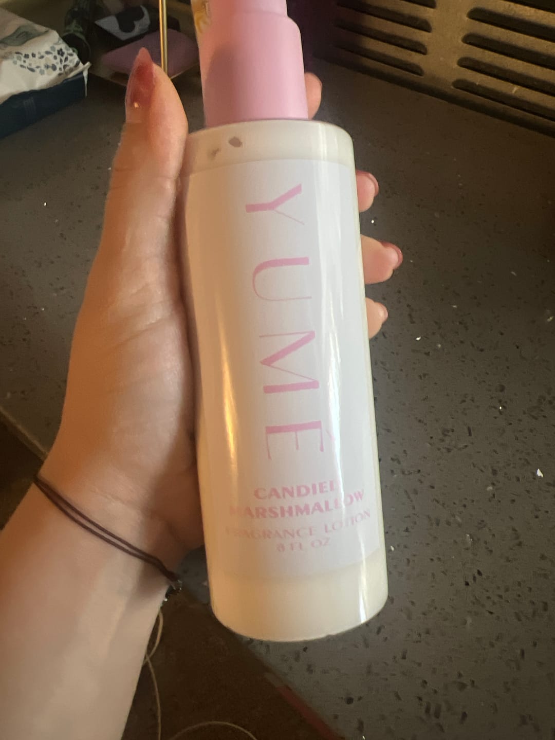 Customer photo review of CANDIED MARSHMALLOW FRAGRANCE LOTION