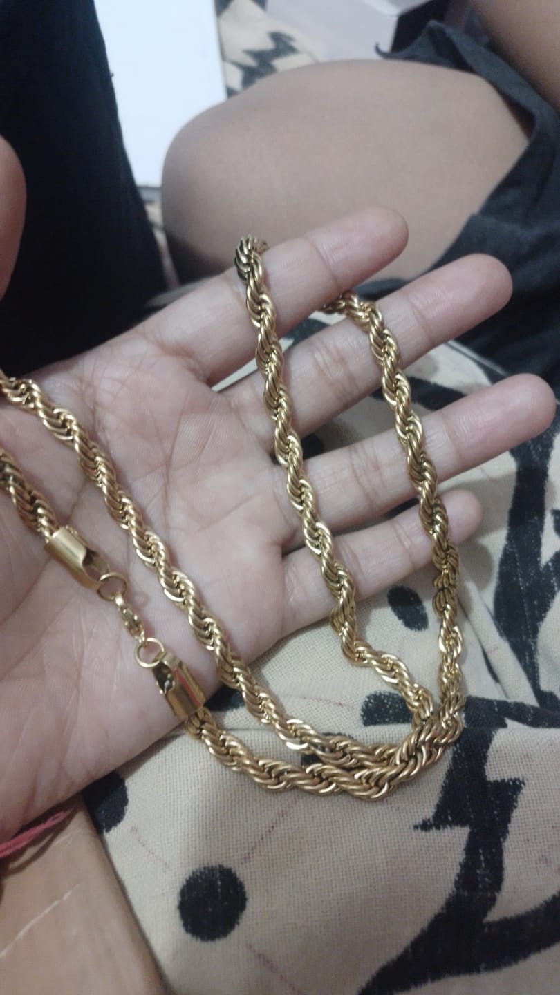Customer photo review of Rope Chain | 6 MM