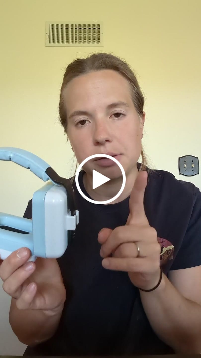 Customer video review of Decibel Defense Kids Earmuffs in Blue