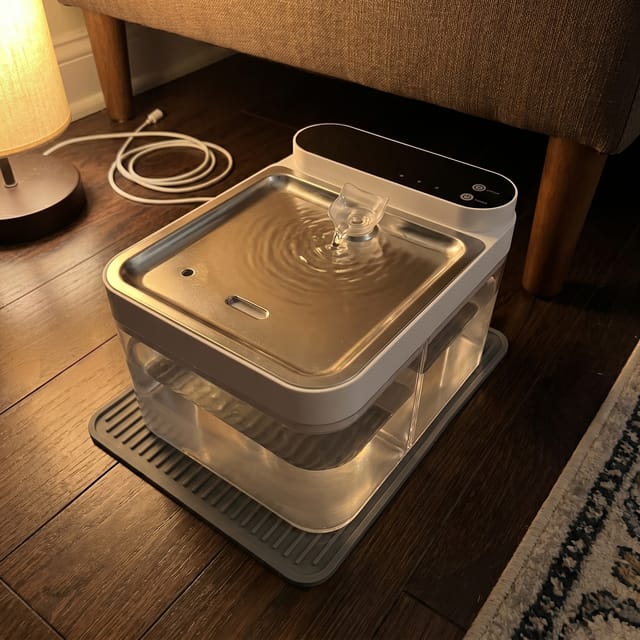 Customer photo review of Purestream AquaOne - Automatic Cat Fountain
