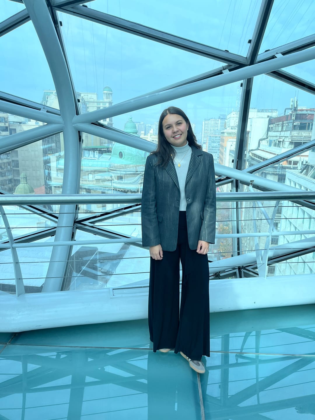 Customer photo review of Blazer Raya Lurex Grey