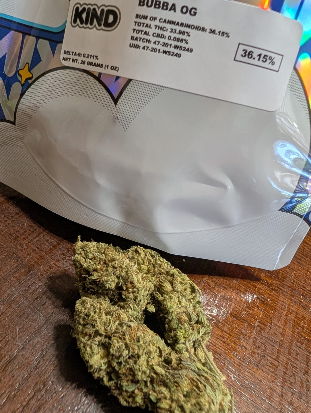 Customer photo review of Bubba OG - 28 Grams - Indica