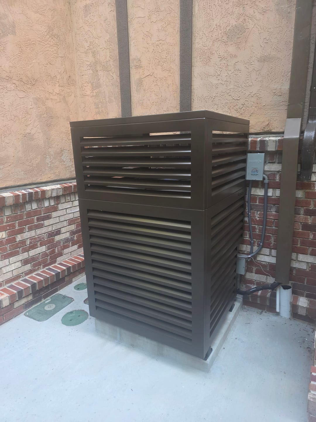 Customer photo review of Central AC Cover - Bronze