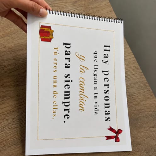 Customer photo review of Álbum de Cumpleaños Imprimible — Hijo/a