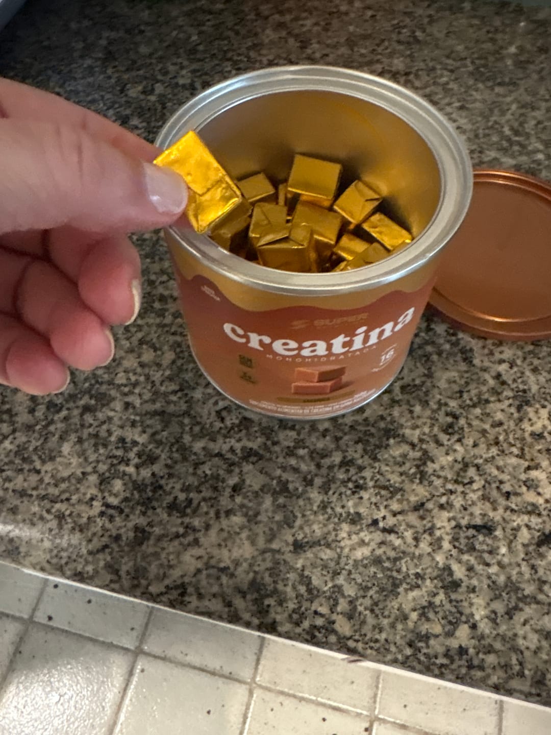 Customer photo review of Caramelo Creatina
