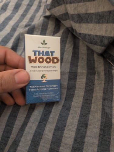 Customer photo review of That Wood: Single Pack (4 minty strips)