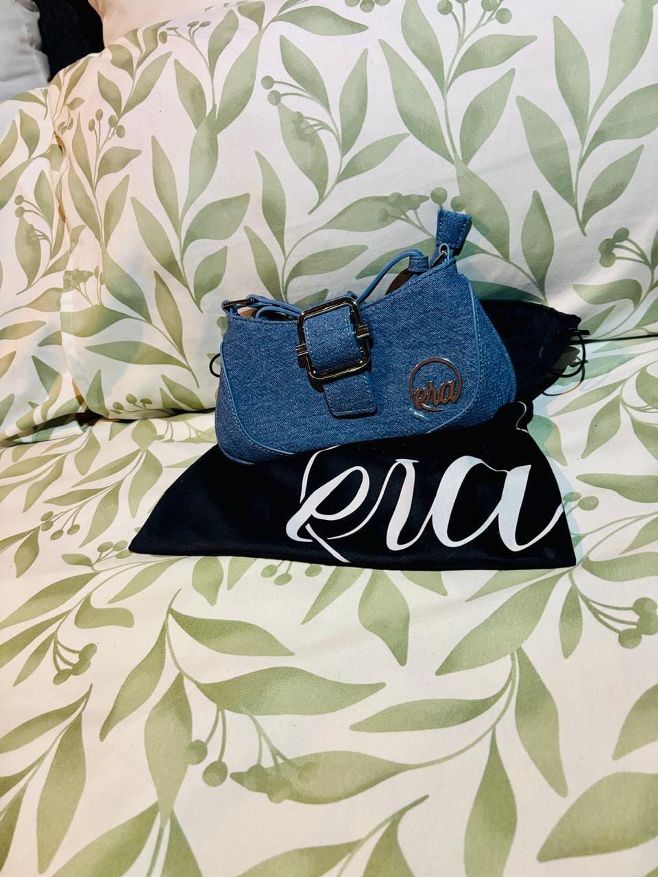 Customer photo review of Denim Lily Shoulder Bag