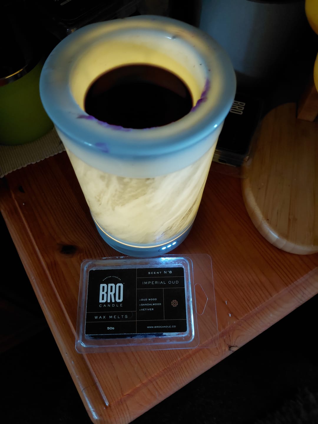 Customer photo review of The Imperial Oud Wax Melts