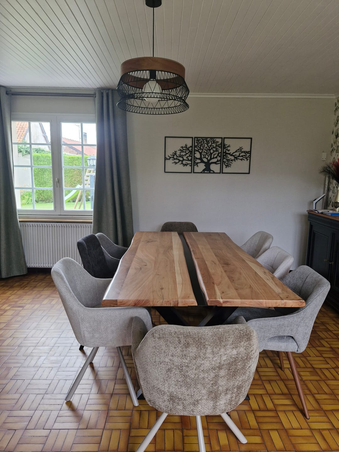 Customer photo review of Décoration murale en métal moderne - Triptyque Arbre De Vie (P01)