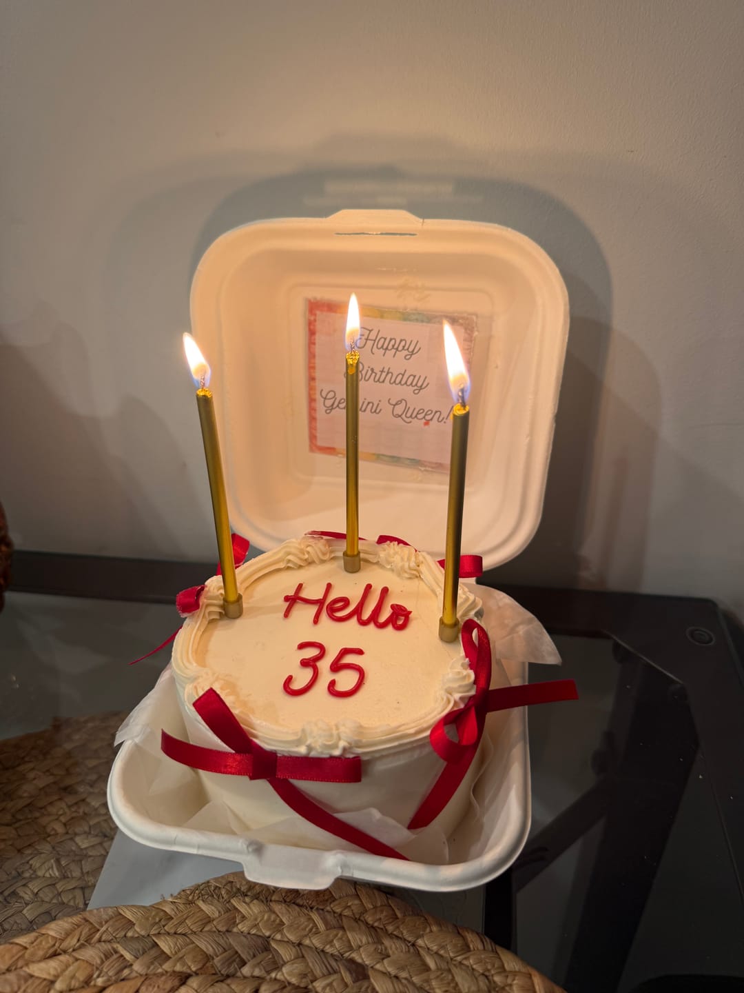 Customer photo review of Coquette Bento Cake