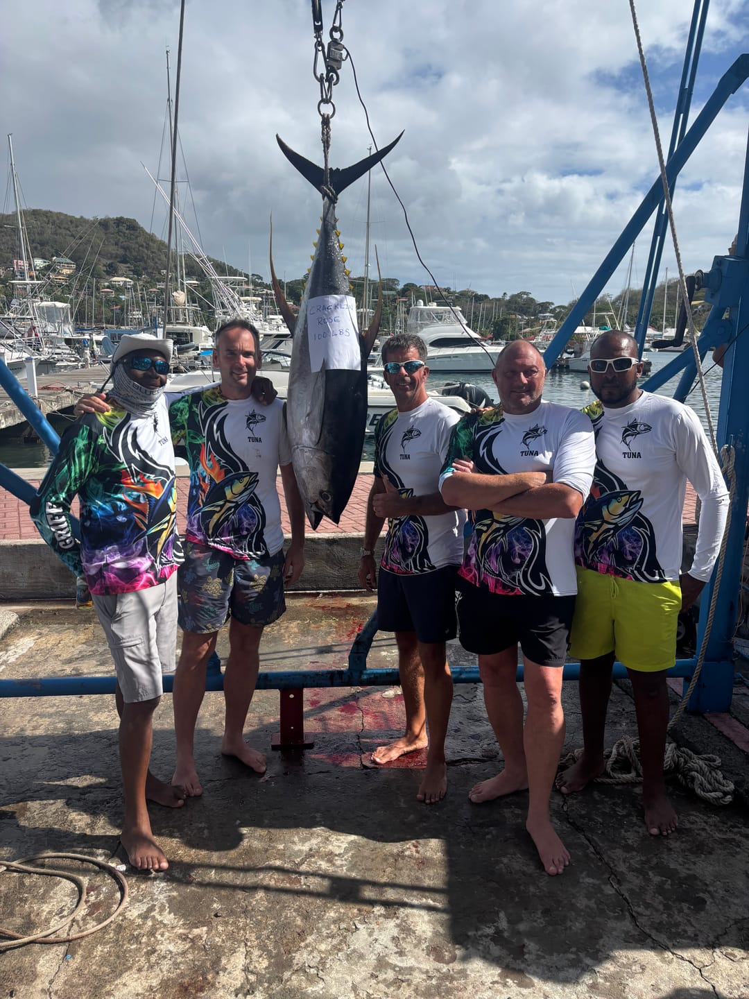 Customer photo review of Maxcorners Tuna Fishing Customize Name 3D Shirts