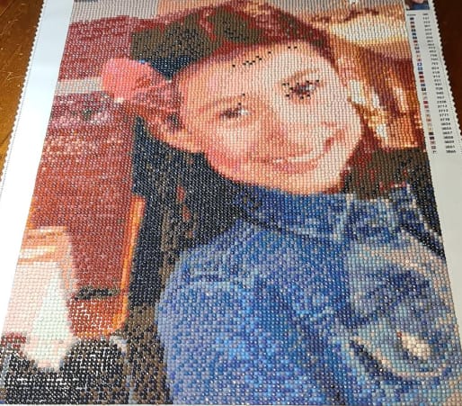 Customer photo review of Custom Diamond Painting Kits
