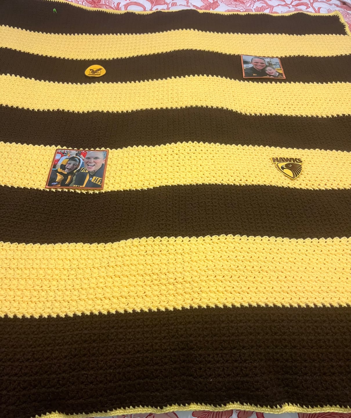 Customer photo review of Build Your Own Custom Sublimated Patches — Square