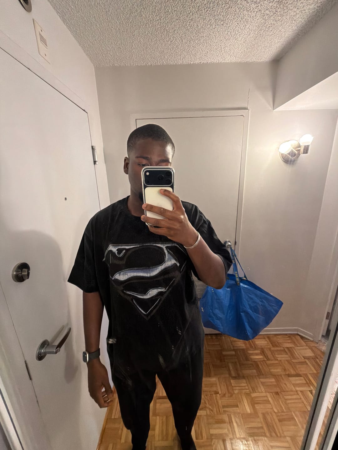 Customer photo review of 4044 - Superman Graphic Tees