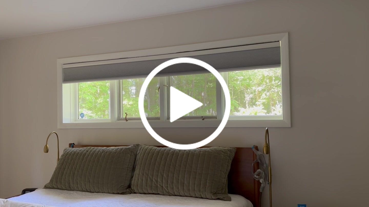 Customer video review of SmartWings Motorized Blackout Cellular Shades Nowa
