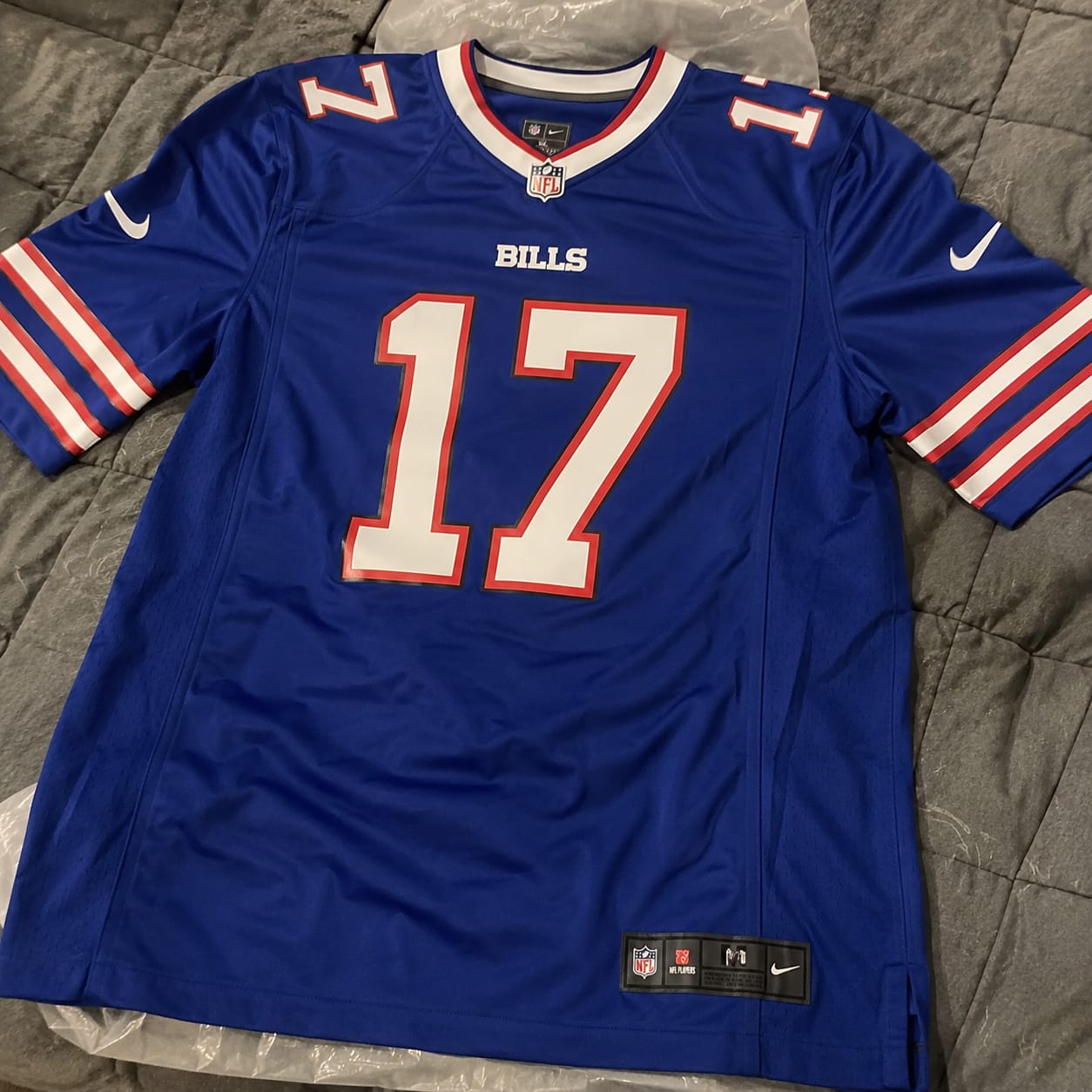 Customer photo review of Buffalo Bills  Custom Game Jersey - Royal
