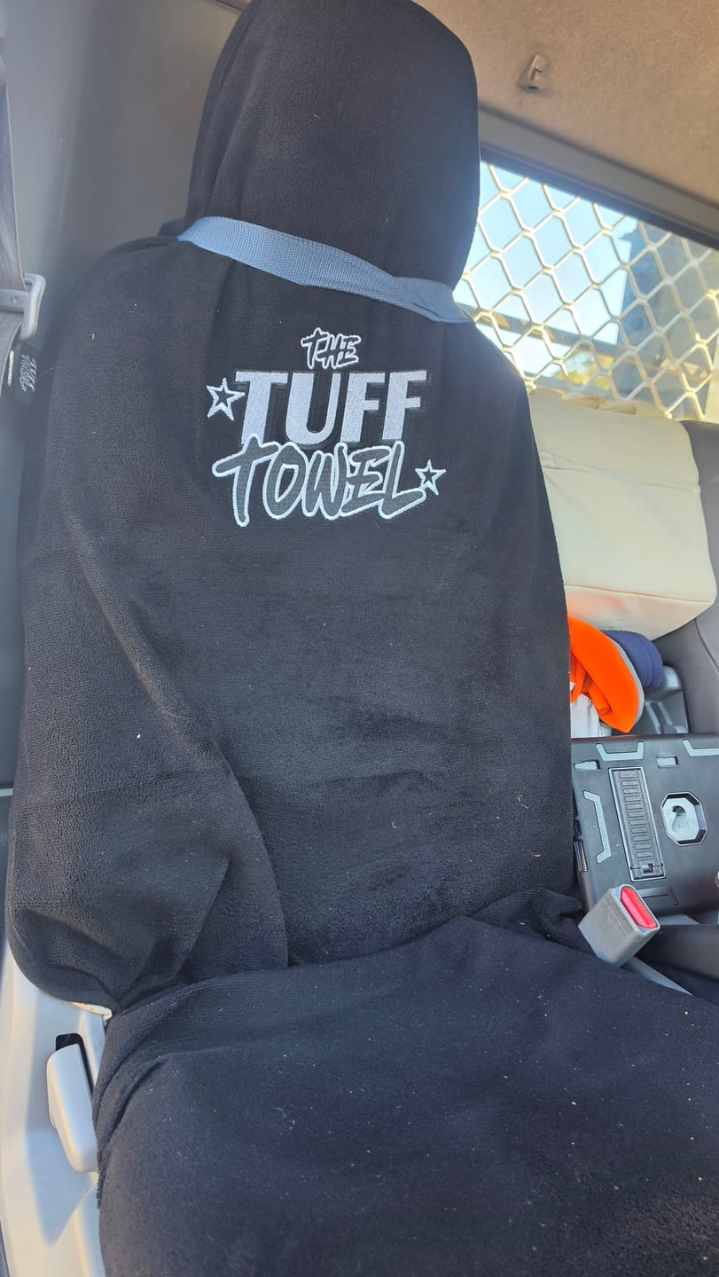 Customer photo review of Waterproof Car Towel Seat Cover - The OG