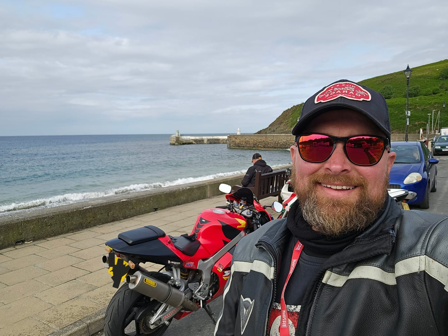 Customer photo review of Two Stroke Smoker Red Trucker Cap