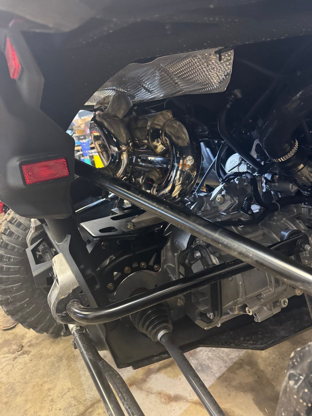Customer photo review of RPM Can-Am Maverick R E-Valve Sport Muffler / Slip On Exhaust