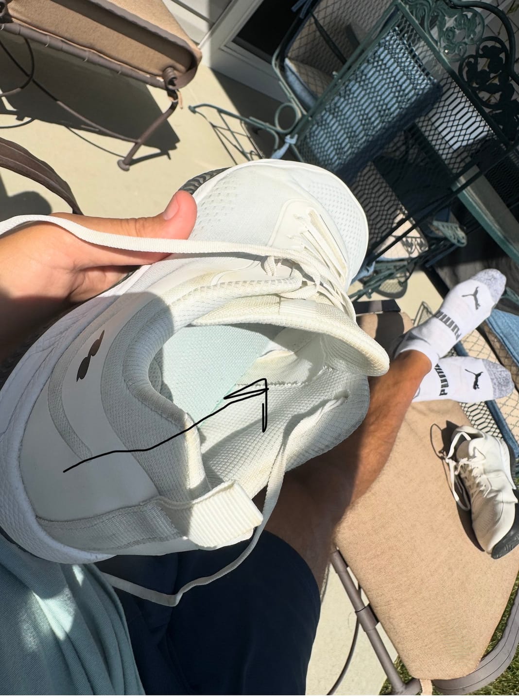 Customer photo review of CUURT Muuv - Wide Toe Box Court Shoes (Unisex)