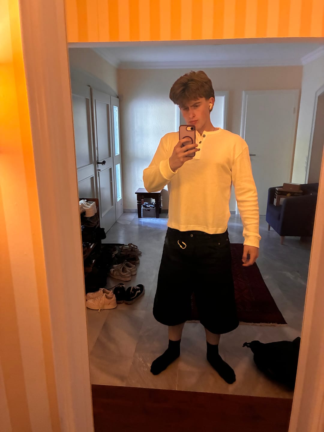 Customer photo review of Henley Shirt White