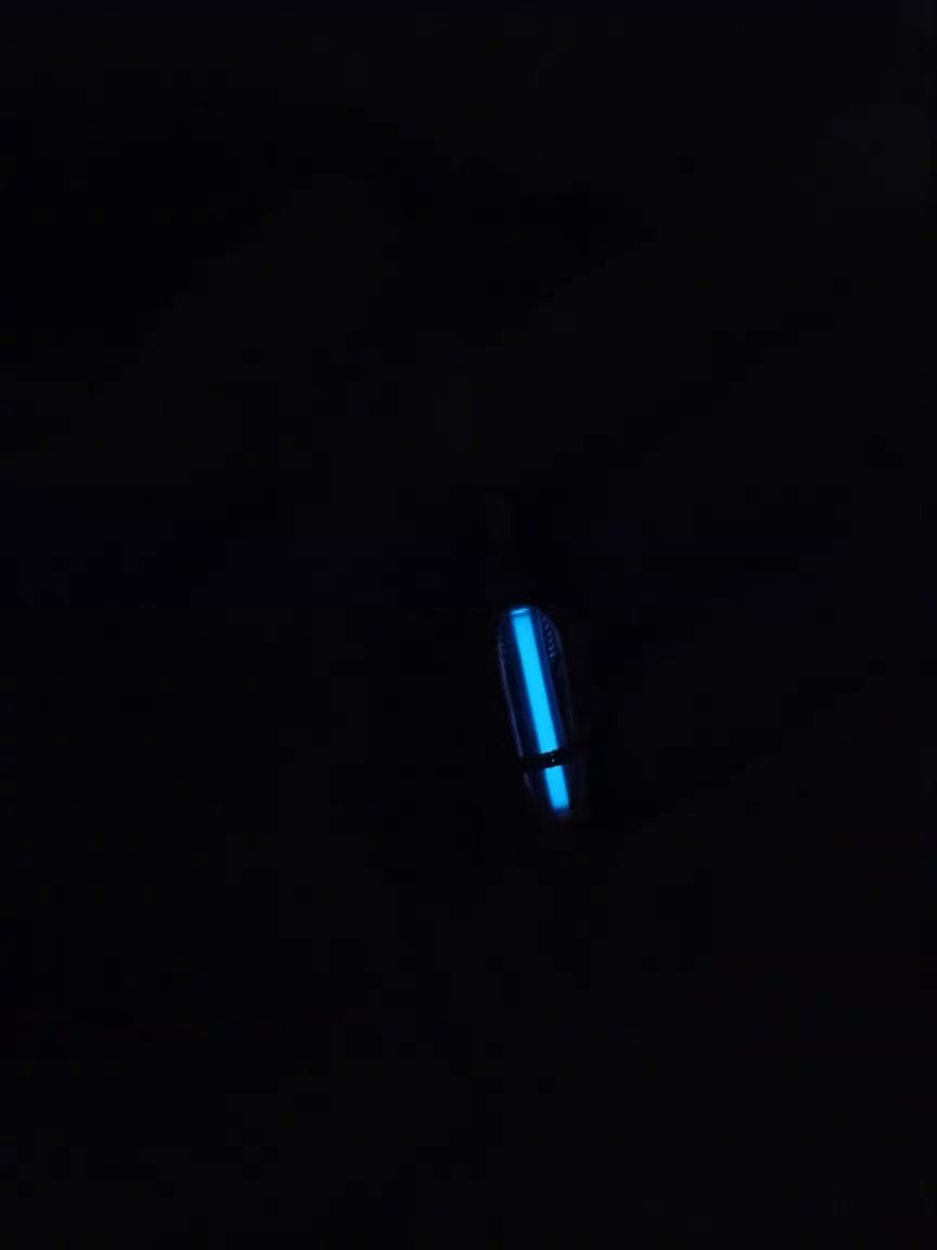 Customer photo review of Eternal Glow Tritium Pendant Sterling Silver Necklace