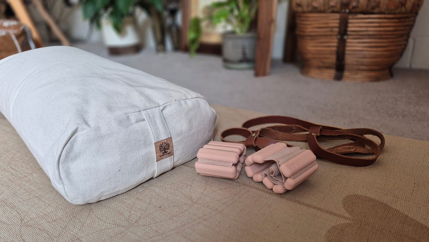 Customer photo review of Rectangular Yoga Bolster