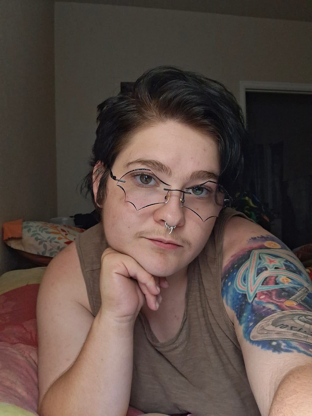 Customer photo review of Batty Eyeglasses