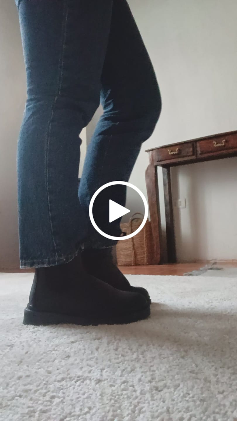 Customer video review of Botín Original 2 Negro Rústico Mujer