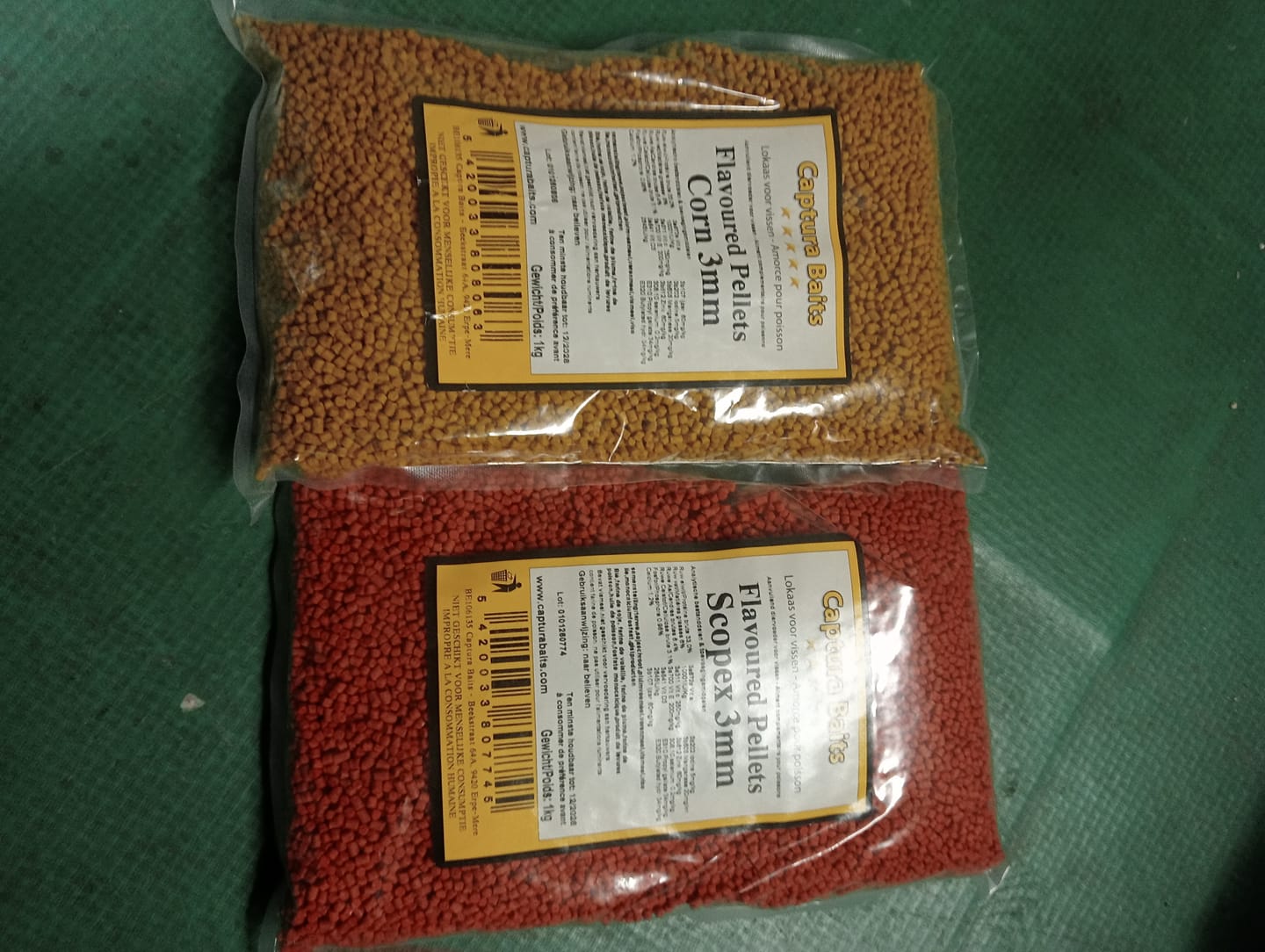 Customer photo review of FLAVOURED PELLETS 1kg
